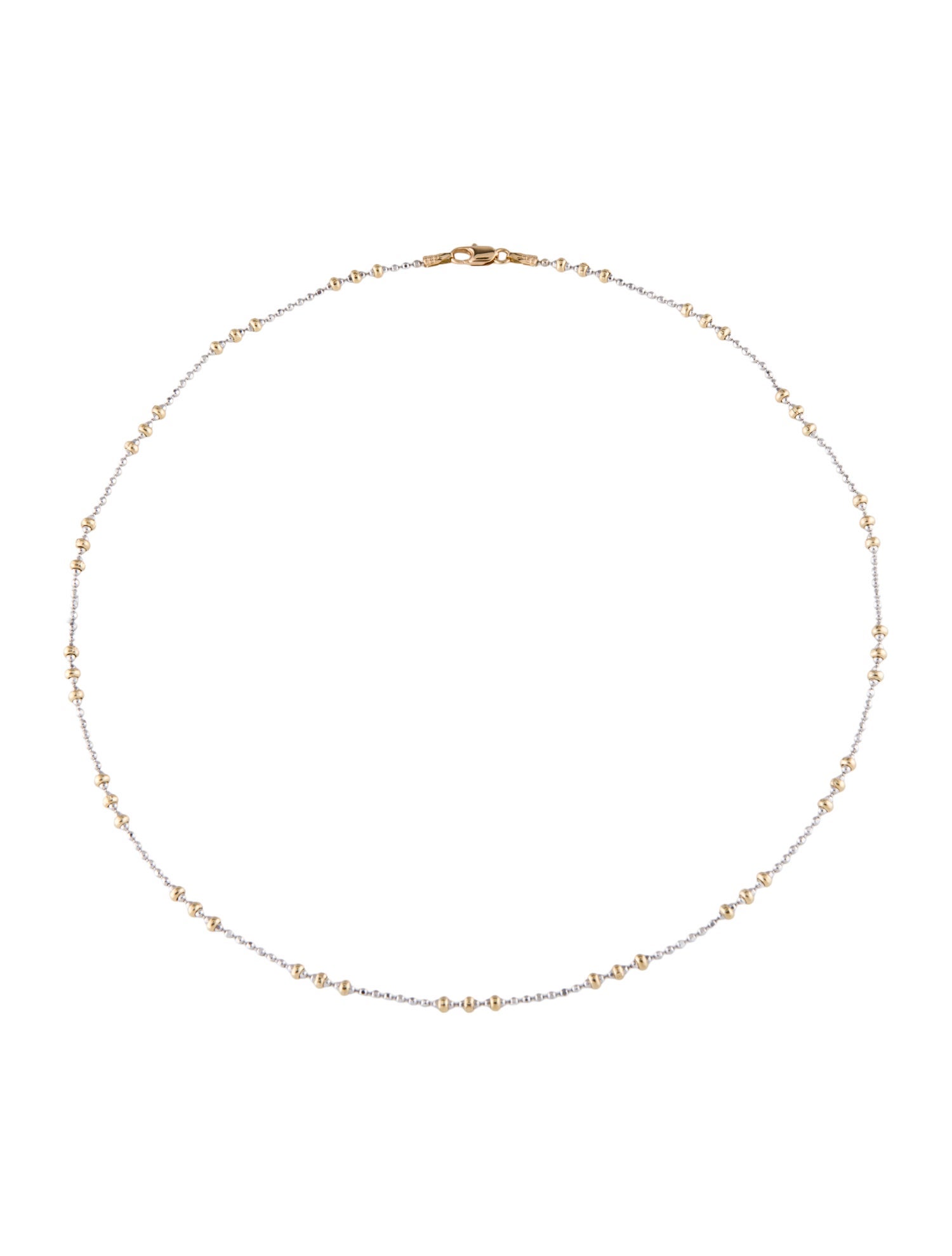 Necklace 14K Beaded Chain Necklace