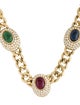 Necklace 18K Multistone & Diamond Necklace