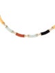 Necklace 14K Onyx, Jadeite & Dyed Jadeite Collar Necklace