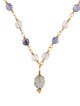 Necklace 14K Iolite & Labradorite Bead Necklace