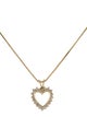 Necklace 14K Diamond Heart Pendant Necklace