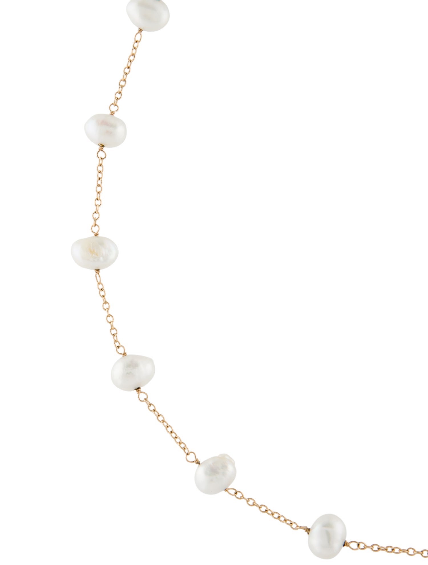 Necklace 14K Pearl Station