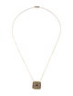 Necklace 18K Multistone Pendant Necklace