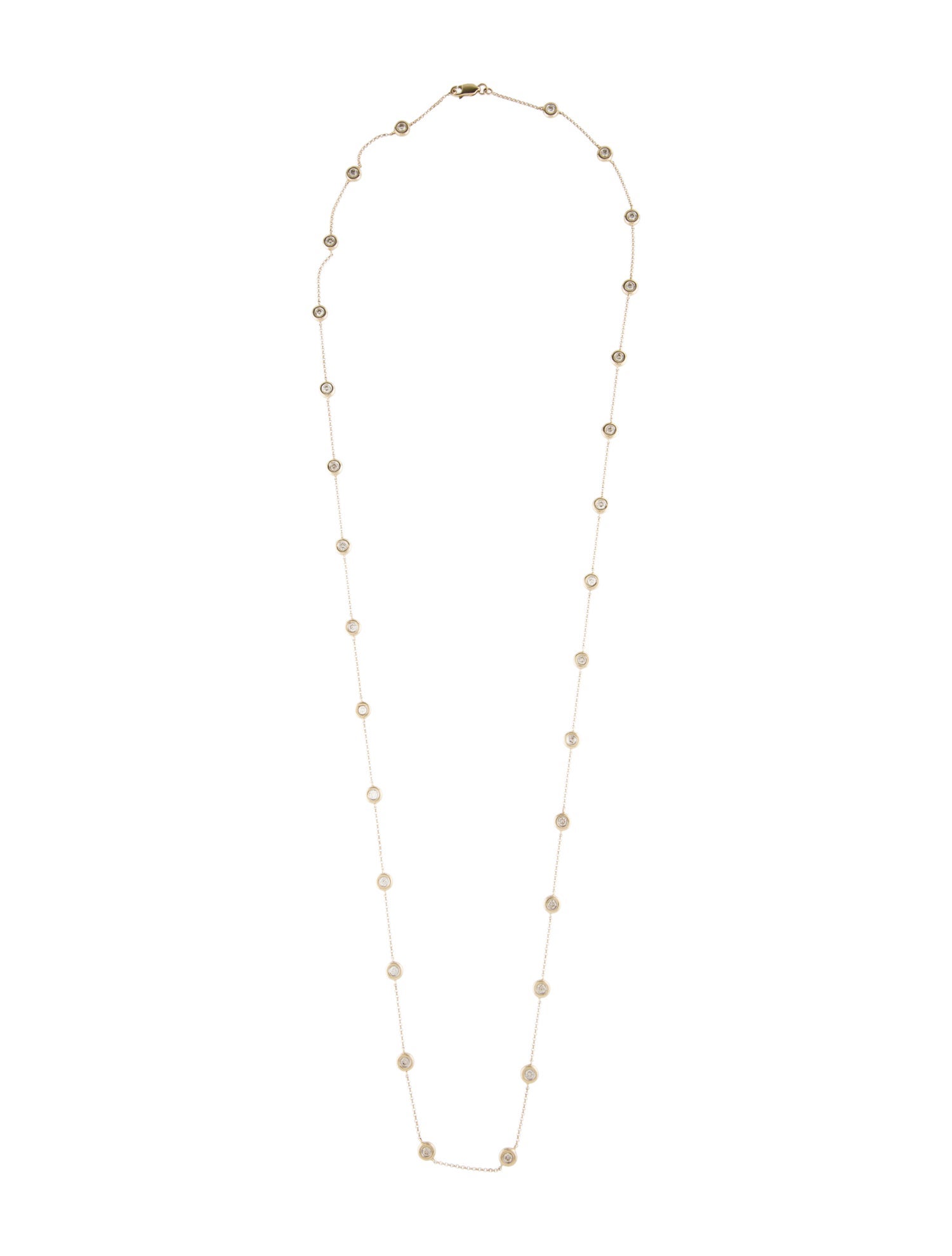 Necklace 14K 1.88ctw Diamond Station Necklace