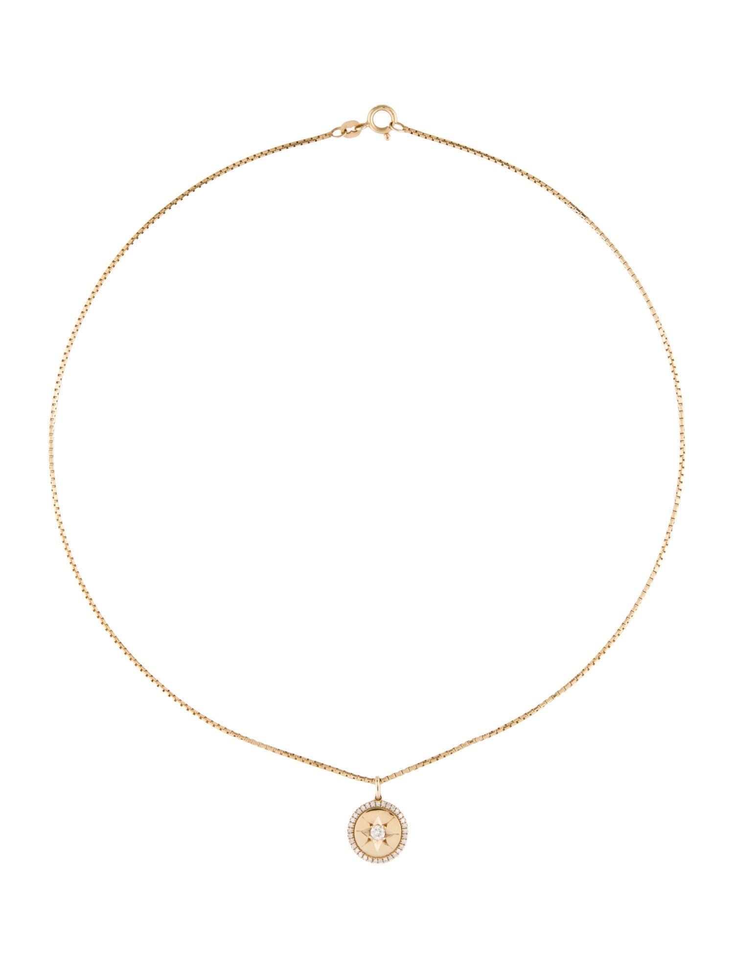 Necklace 14K Diamond Pendant Necklace