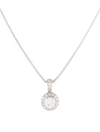 Necklace 1.14ctw Diamond Pendant Necklace