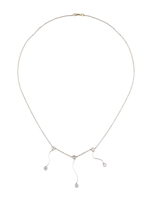 Necklace 14K Diamond Station Necklace