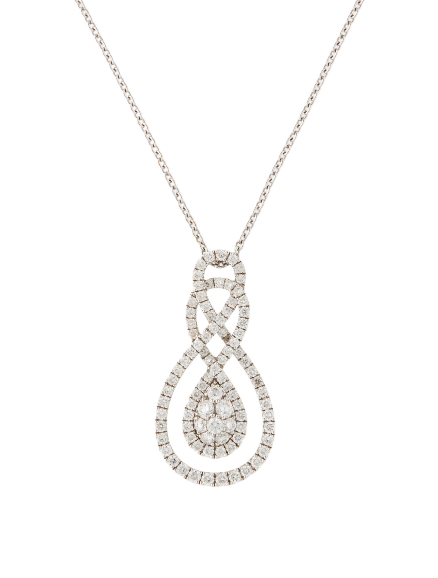 Necklace 14K Diamond Infinity Pendant