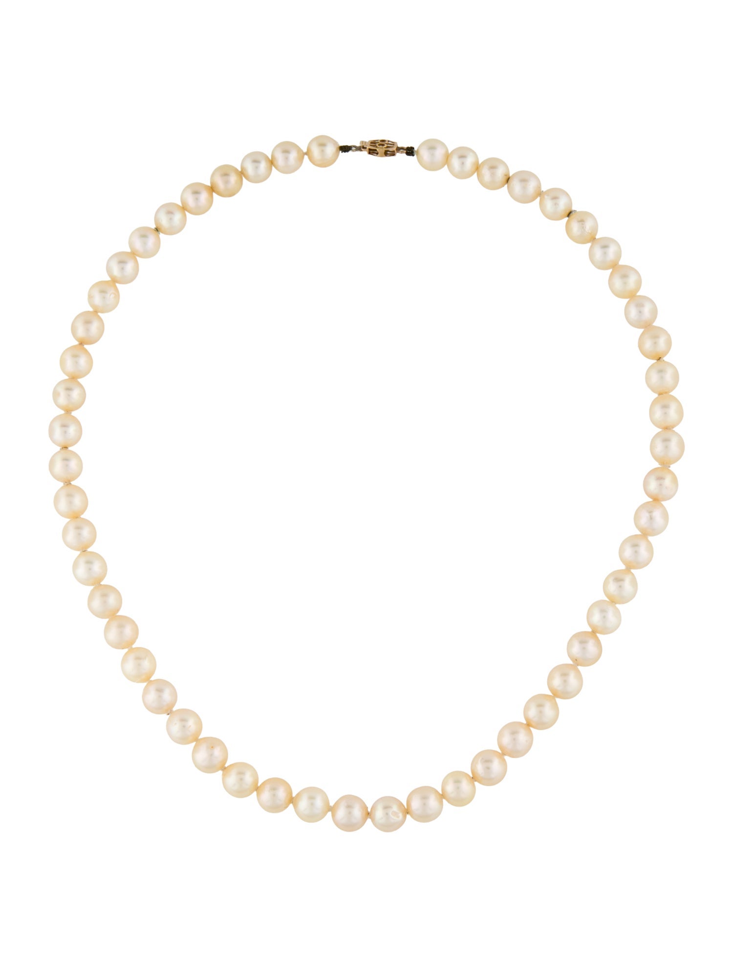 Necklace 14K Pearl Strand Necklace
