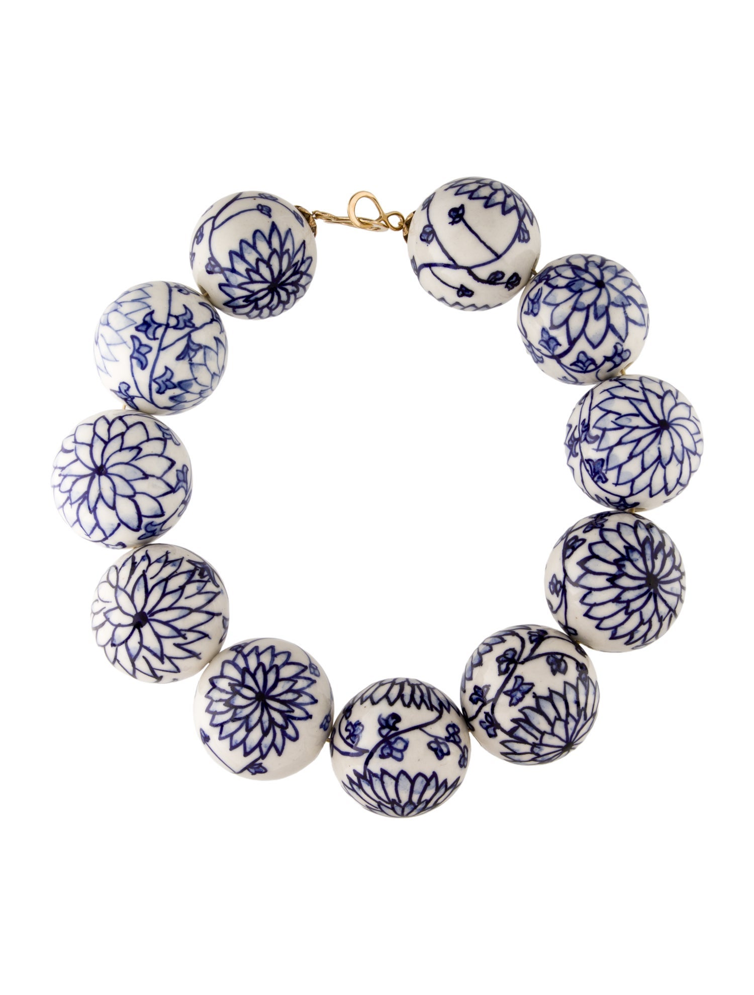 Necklace 10K Super Chunky Porcelain Bead