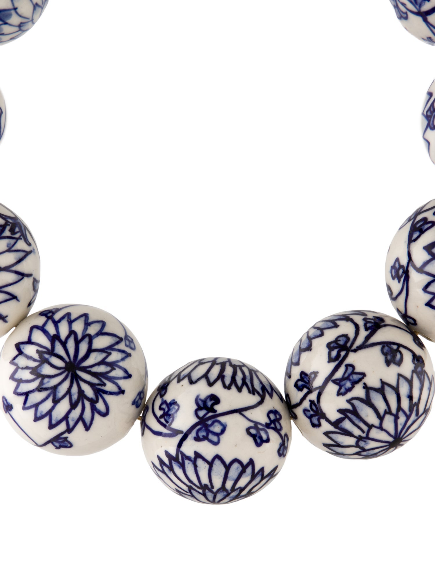 Necklace 10K Super Chunky Porcelain Bead