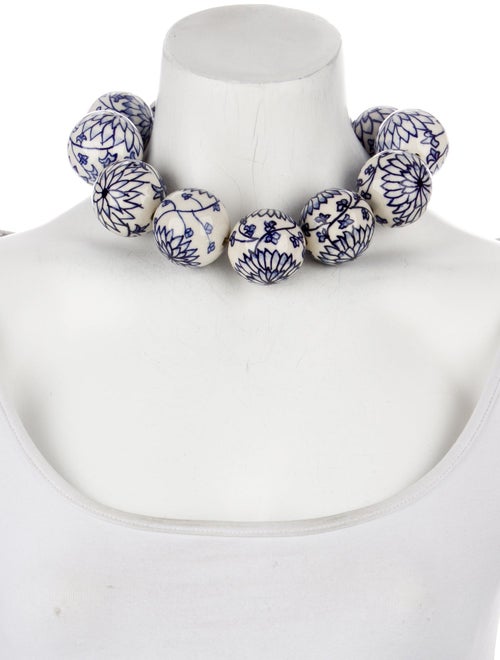Necklace 10K Super Chunky Porcelain Bead Necklace