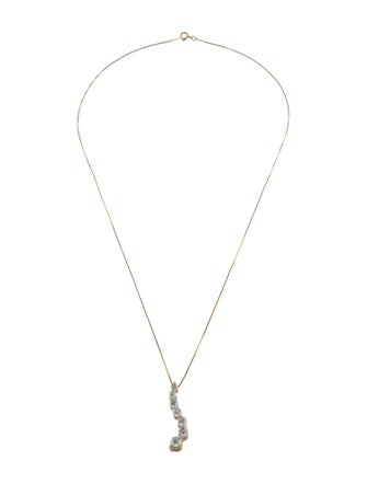 Necklace 14K 1.87ctw Diamond Pendant Necklace