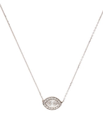 Necklace 14K Diamond Eye Pendant Necklace