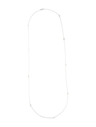 Necklace 14K 1.35ctw Diamond Station Necklace