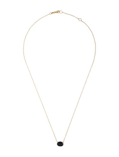 Necklace 18K Sapphire Pendant Necklace