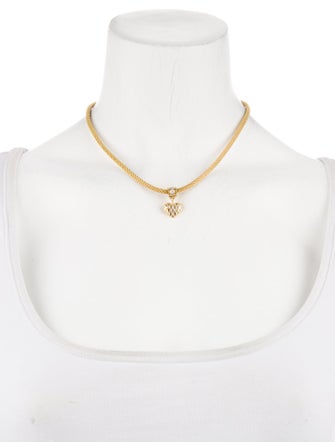 Necklace 14K Diamond Puffed Heart Pendant Necklace