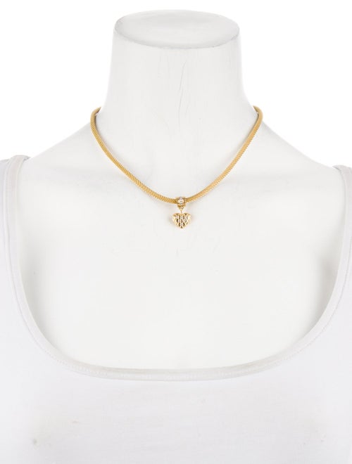 Necklace 14K Diamond Puffed Heart Pendant Necklace