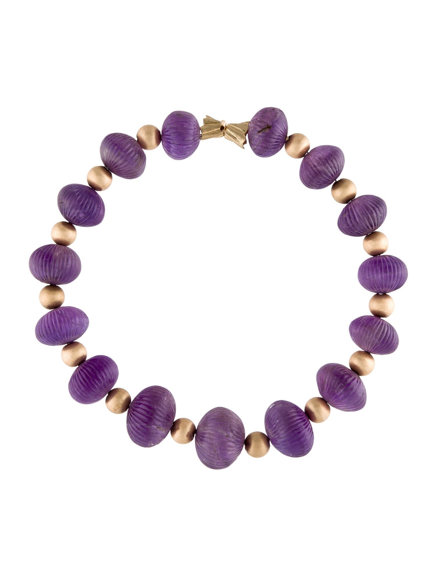 Necklace 14K Amethyst Bead