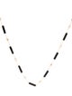Necklace 14K Onyx & Diamond Station Necklace