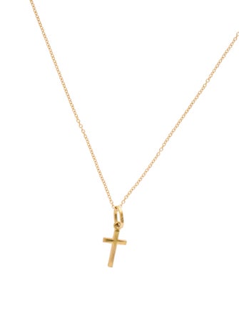 Necklace 18K Cross Pendant Necklace