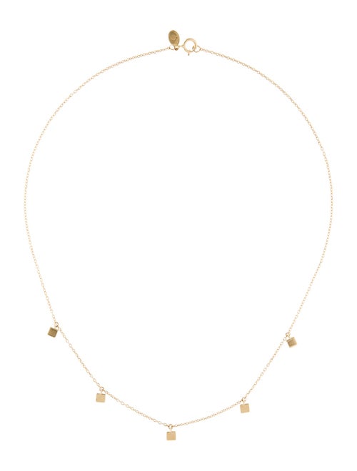 Necklace 14K Chain Station Necklace