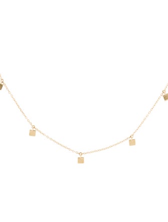 Necklace 14K Chain Station Necklace