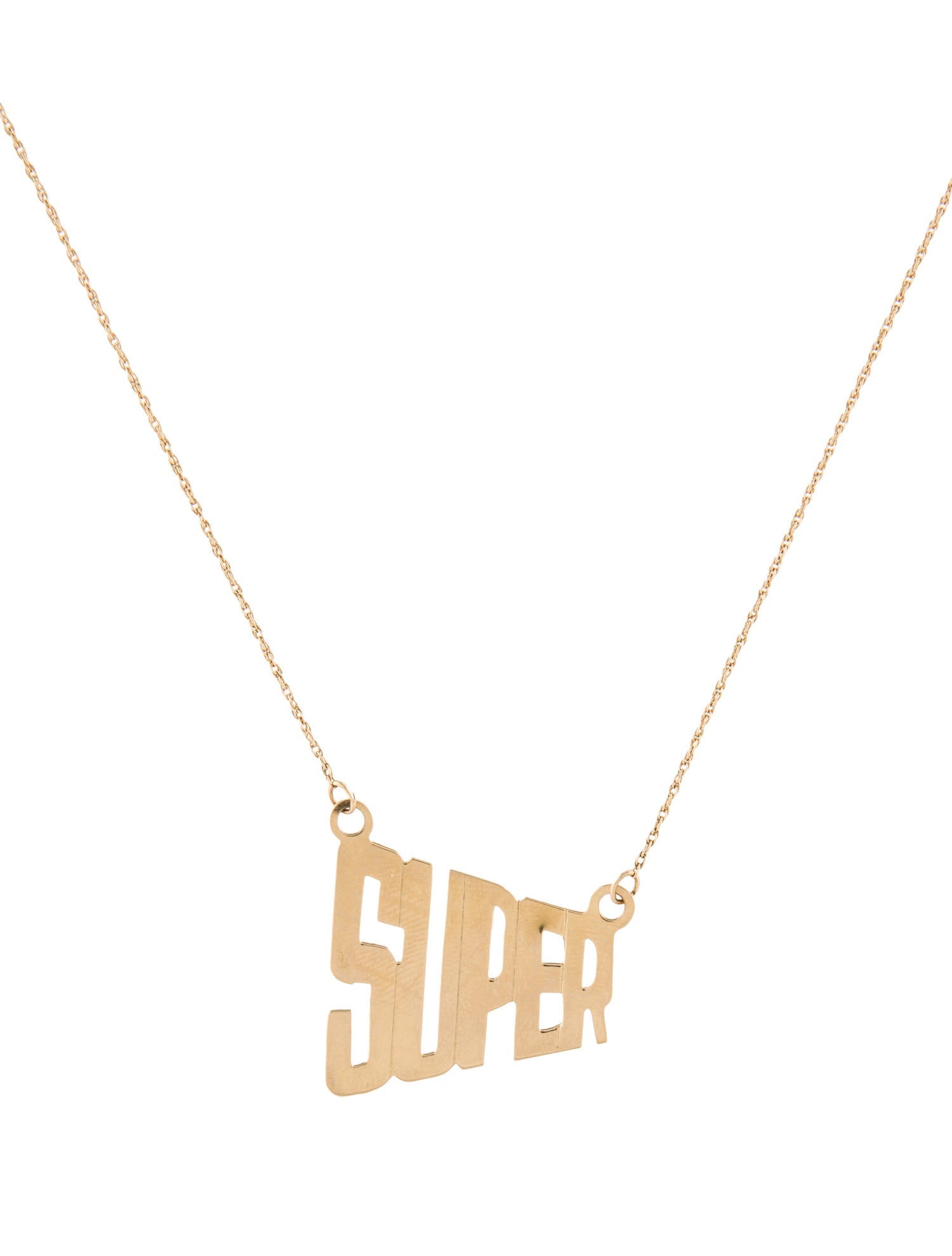 Necklace 14K 'SUPER' Necklace