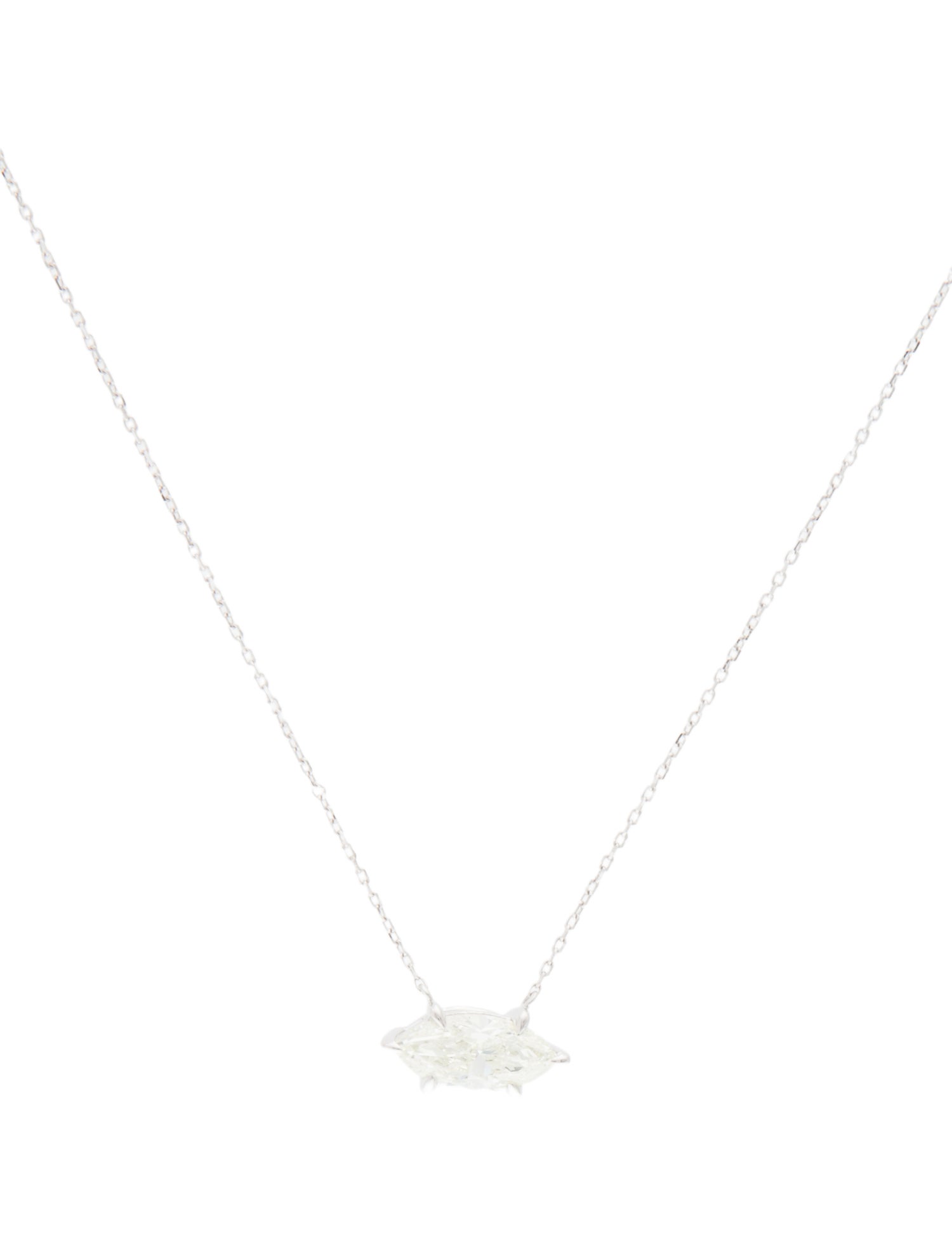 Necklace 14K 1.29ct Diamond Pendant Necklace