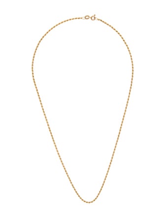 Necklace 14K Rope Chain Necklace