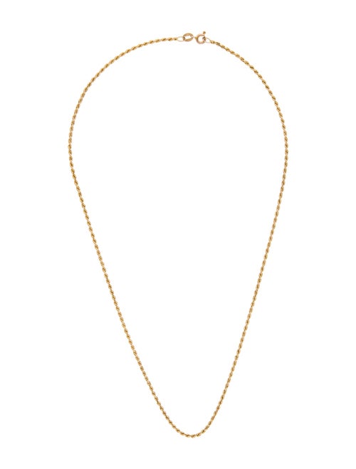 Necklace 14K Rope Chain Necklace