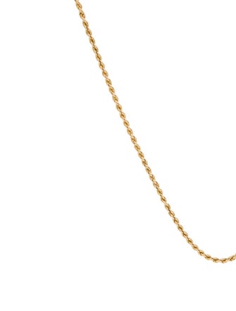 Necklace 14K Rope Chain Necklace