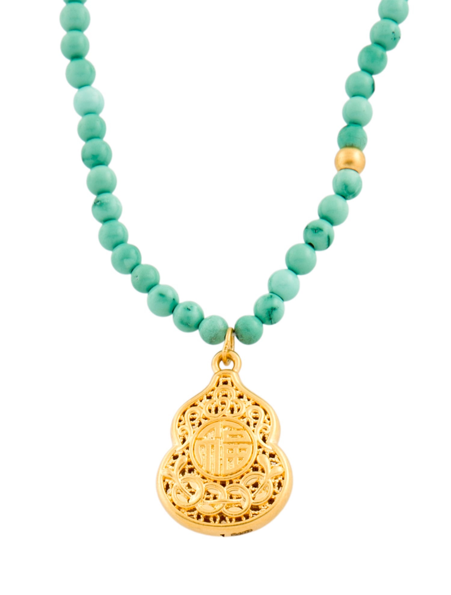 Necklace 24K Dyed Magnesite Bead Necklace