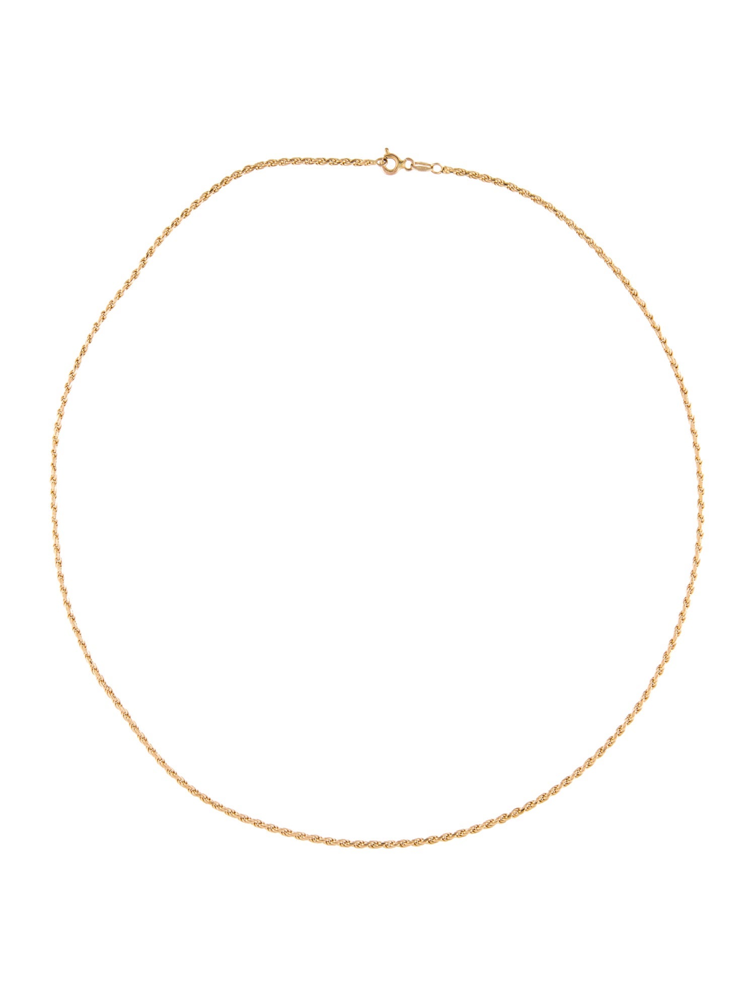 Necklace 14K Rope Chain Necklace