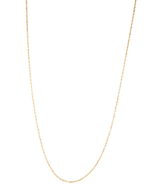Necklace 14K Rope Chain Necklace