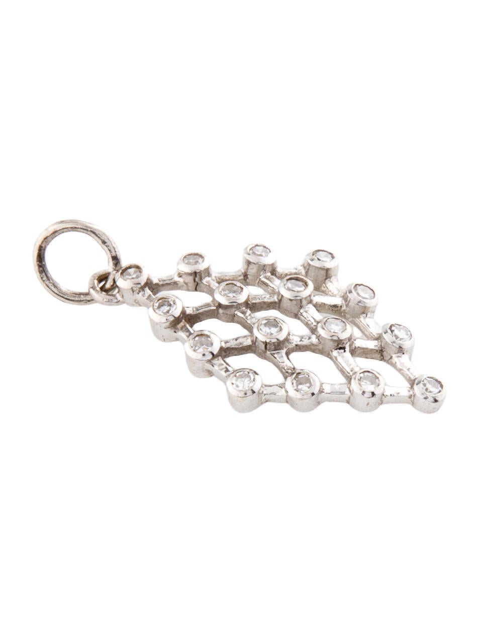 Necklace 18K Diamond Lattice Pendant