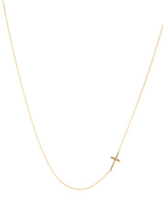 Necklace 14K Cross Station Necklace