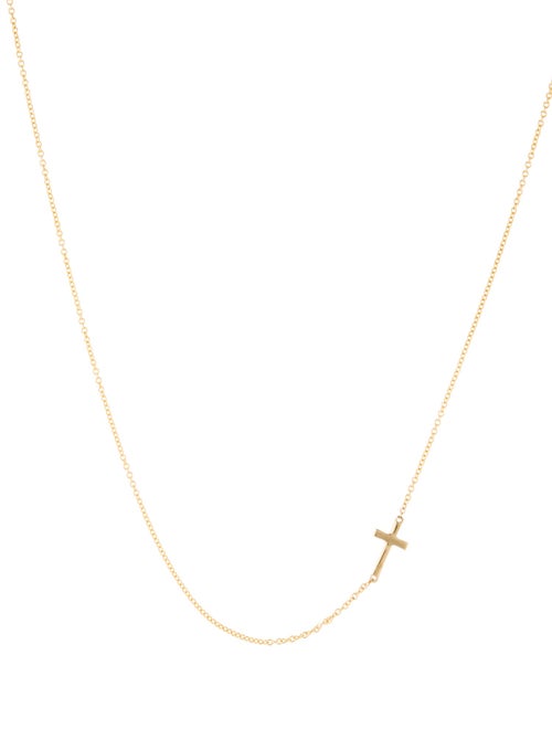 Necklace 14K Cross Station Necklace