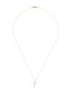 Necklace 18K Diamond Cross Pendant Necklace