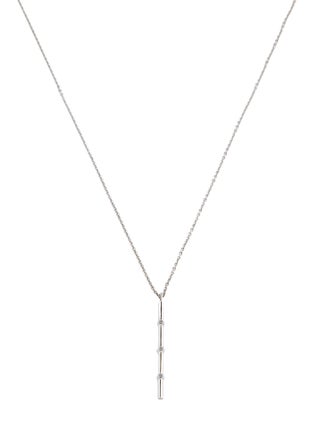 Necklace 18K Diamond Bar Pendant Necklace