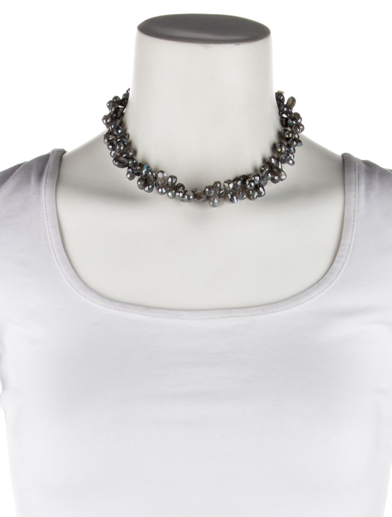 Necklace 14K Coated Labradorite Collar Necklaces