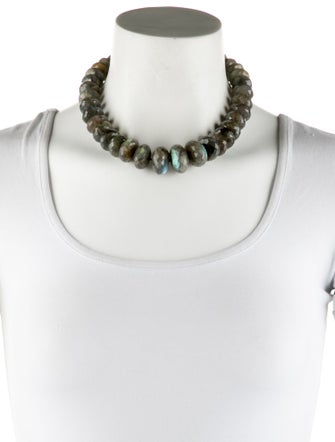 Necklace 14K Labradorite Graduated Bead Necklace