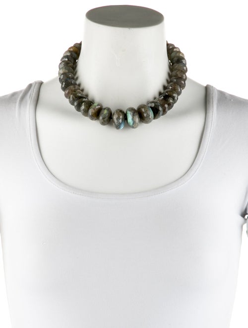 Necklace 14K Labradorite Graduated Bead Necklace