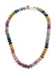 Necklace 14K Multistone Bead Strand Necklace
