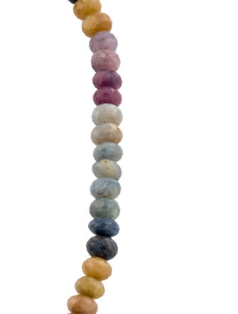 Necklace 14K Multistone Bead Strand Necklace