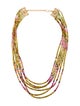 Necklace 18K Multicolor Tourmaline Six-Strand Necklace