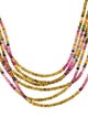 Necklace 18K Multicolor Tourmaline Six-Strand Necklace