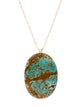 Necklace 14K Turquoise Pendant Necklace