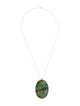 Necklace 14K Turquoise Pendant Necklace