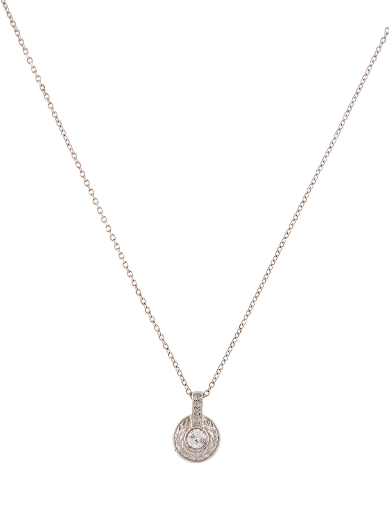 Necklace 14K Diamond Pendant Necklace